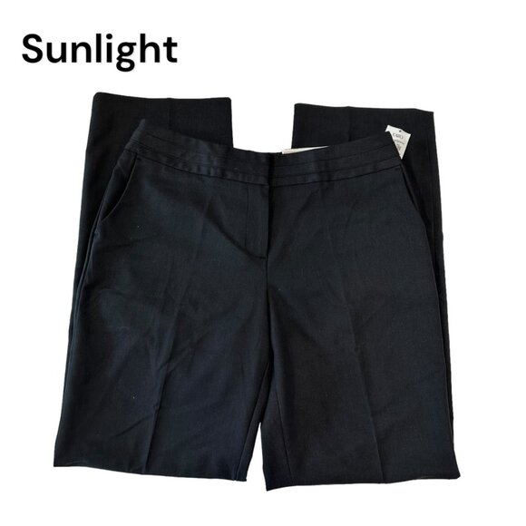 CATO CONTEMPORARY Women SZ 8 Black Lower Rise Dress Pant Trouser Straight Legs - Picture 1 of 15